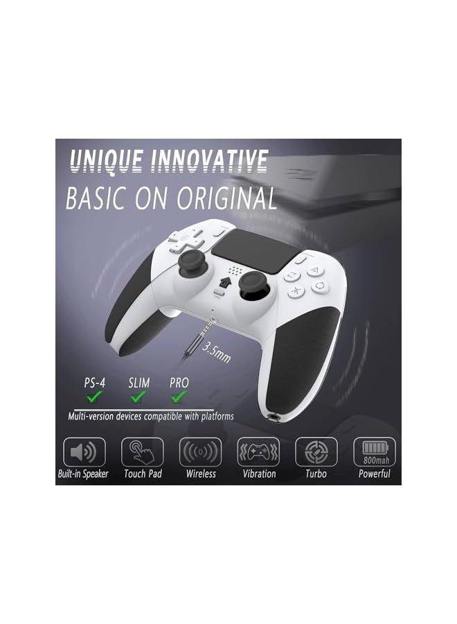 PROMASS Wireless Pro Controller, Gaming Remote with Built-in 800mAh Rechargeable Battery, Precise Joystick, Audio, Turbo, Advanced Buttons Programming  - Image 2