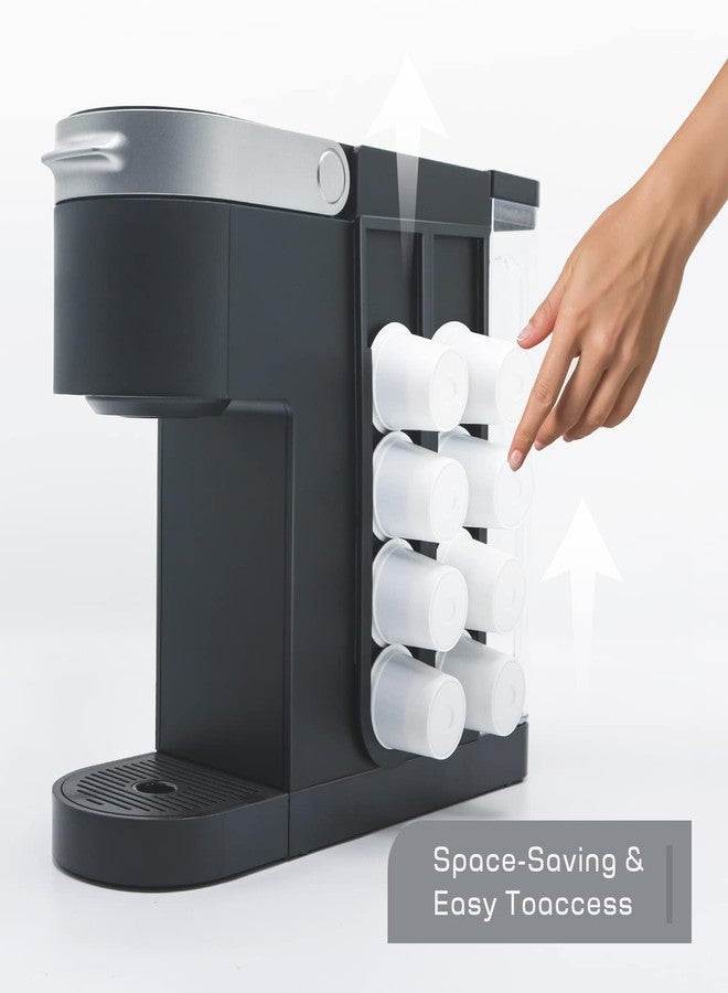 Pilloze K Cup Holder for Keurig Coffee Pod, 2PCS Wall Mount Coffee Pod Holders, Space Saving K-cup Organizer for Small Counts & Cabinets (2 Packs for 16 K Cups) - Image 3