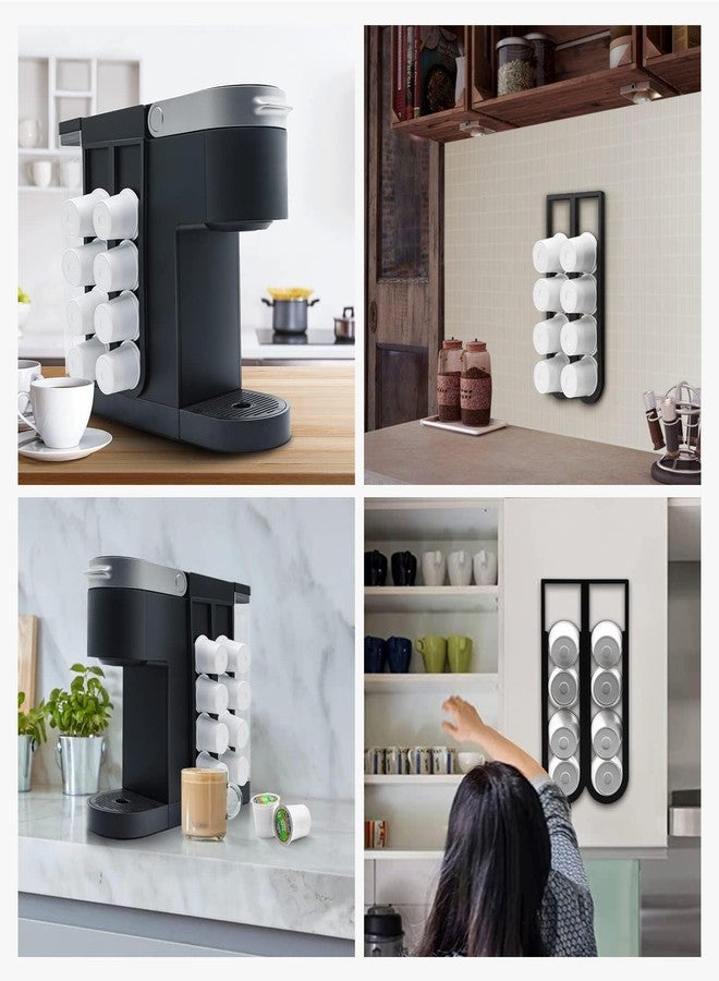 Pilloze K Cup Holder for Keurig Coffee Pod, 2PCS Wall Mount Coffee Pod Holders, Space Saving K-cup Organizer for Small Counts & Cabinets (2 Packs for 16 K Cups) - Image 5