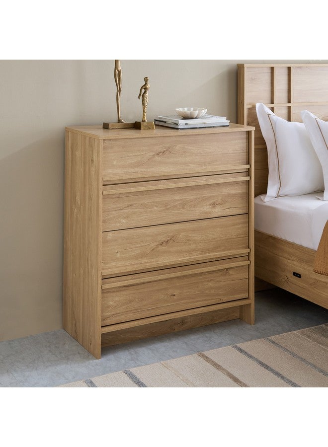 هوم بوكس خزانة ملابس من 4 أدراج من Dynasty مقاس 40 × 92 × 80 سم - Image 1