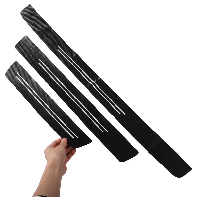 2 Sets Universal Car Door Sill Protector Strips Anti-Scratch Stickers Door Anti-Collision Trims For All Car Models - Image 2