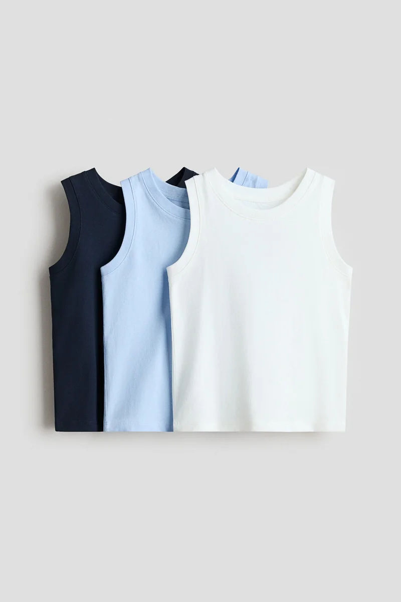 H&M 3-pack cotton vest tops