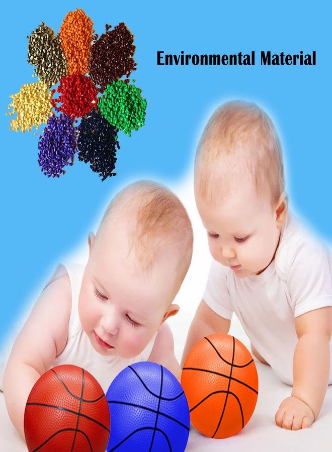 ABAJI Mini Basketballs Red 2 Pack 5" Set with Pump Needle Durable Material for Mini Hoop 0-2 Toddlers Kids Teenagers for Pool Indoors Outdoors - Image 3