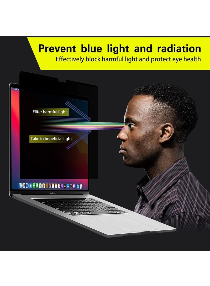 Magnetic Privacy Screen for MacBook Air 15.3 inch (2023-2025, M2, M3,M4), Model A2941, A3114,A3241, Detachable Screen Protector, Blue Light Blocking, Anti Glare Protector and Privacy Filter Shield  - Image 3