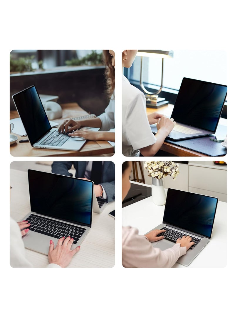 Magnetic Privacy Screen for MacBook Air 15.3 inch (2023-2025, M2, M3,M4), Model A2941, A3114,A3241, Detachable Screen Protector, Blue Light Blocking, Anti Glare Protector and Privacy Filter Shield  - Image 4