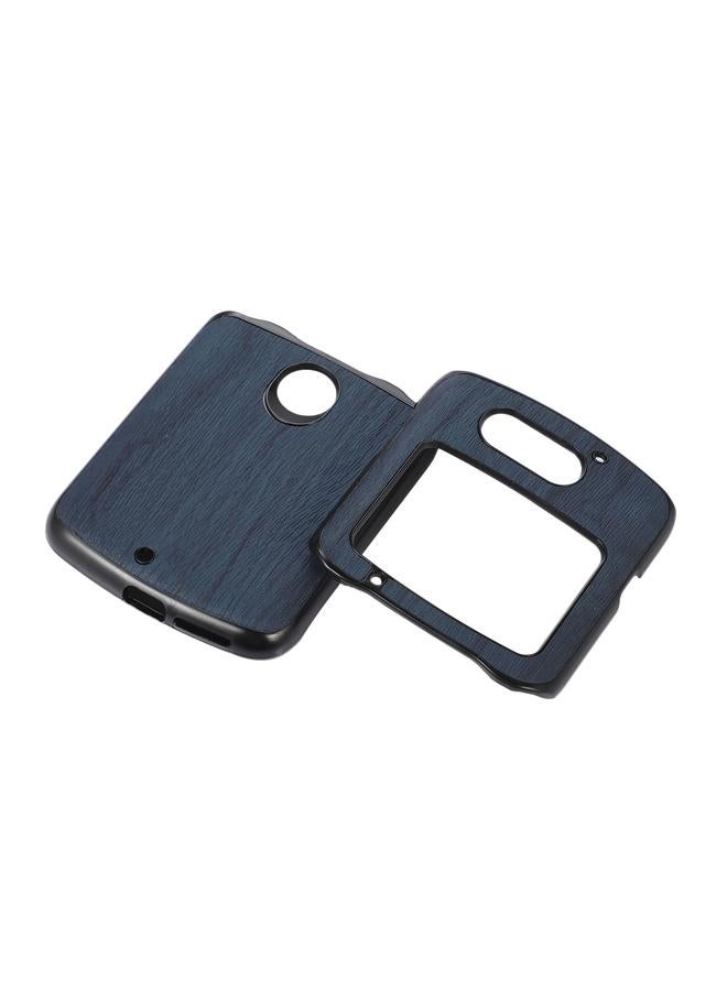 erorex Case For Motorola Moto Razr 5G Wood Texture PU Phone Case - Image 2