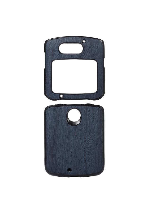 erorex Case For Motorola Moto Razr 5G Wood Texture PU Phone Case - Image 1