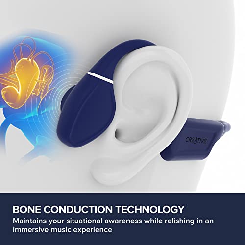 Creative Labs Outlier Free PRO Wireless Bone Conduction Headphones Blue - Image 3