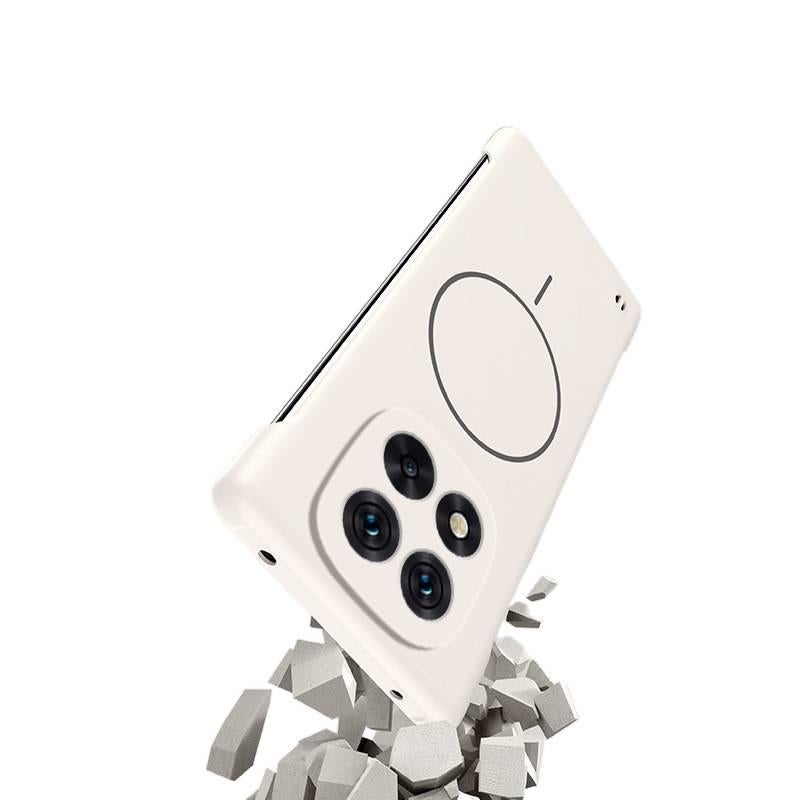 غطاء MagSafe بPC لـ Redmi Note 14 Pro مع مقاوم للصدمات وحماية من السقوط مع مقاوم للصدمات مع مغناطيس قوي مع تصميم بدون إطار باللون رمادي مغناطيسي باللون الأحمر باللون الرمادي - Image 5