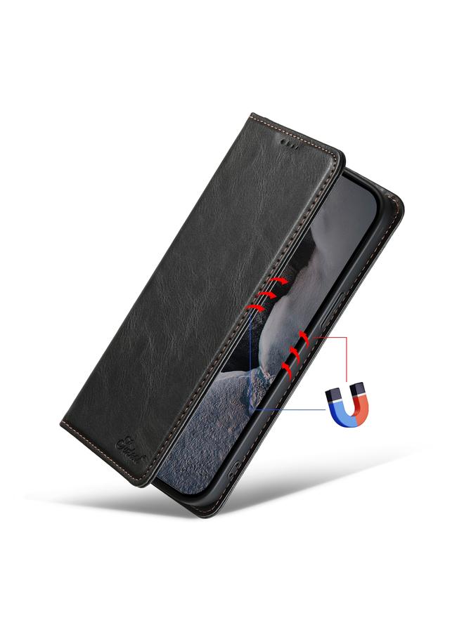 Suteni Case For iPhone 15 Pro Max J02 Oil Wax Wallet Leather Phone Case - Image 5