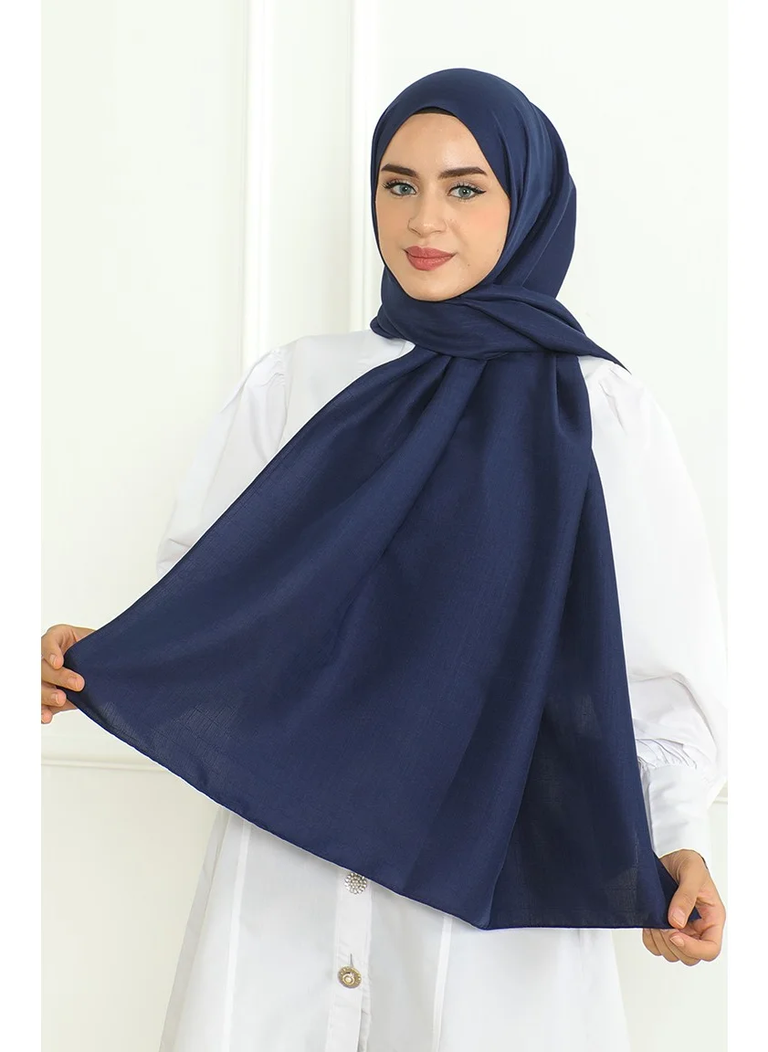 Sefa Merve Armül Shawl 81076-02 Navy Blue