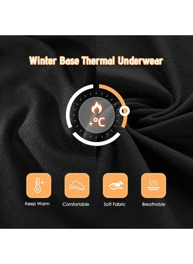 SKT Shiketro Thermal Underwear Set for Kids, Children's Thermal Set Long Johns Underwear for Boys Girls Thermal Top and Bottom Set for Winter Thermo Base Layer for Kids - Image 4