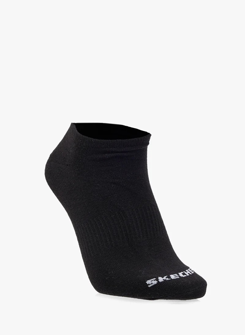 سكيتشرز 3 Pack Non-Terry No-Show Socks