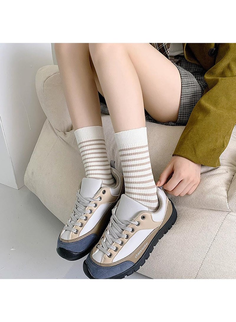 Sweet seven جوارب قطنية لطيفة للنساء والفتيات - 5 أزواج للرياضة والراحة اليومية - Image 2