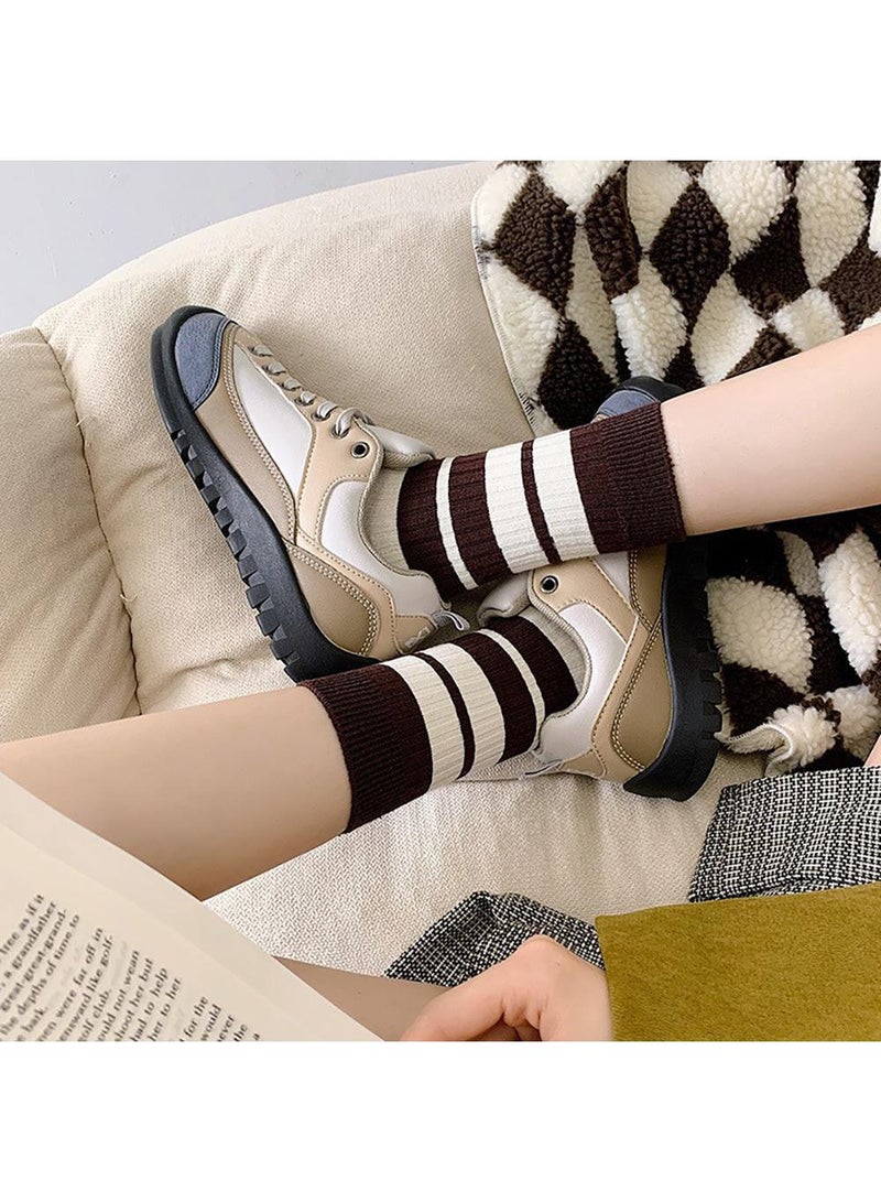 Sweet seven جوارب قطنية لطيفة للنساء والفتيات - 5 أزواج للرياضة والراحة اليومية - Image 3