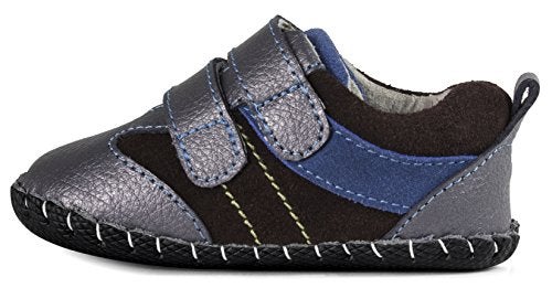 pediped Boys' Grayson Sneaker, Charcoal, Small E (4-4.5 E US Toddler) - Image 3