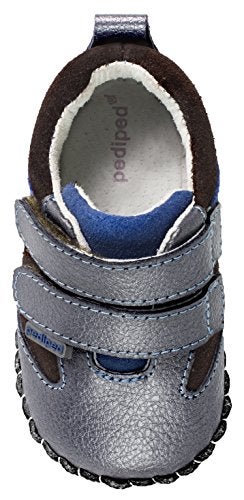 pediped Boys' Grayson Sneaker, Charcoal, Small E (4-4.5 E US Toddler) - Image 5