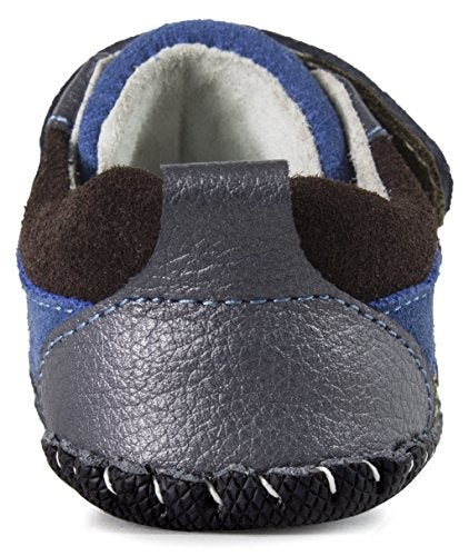 pediped Boys' Grayson Sneaker, Charcoal, Small E (4-4.5 E US Toddler) - Image 2