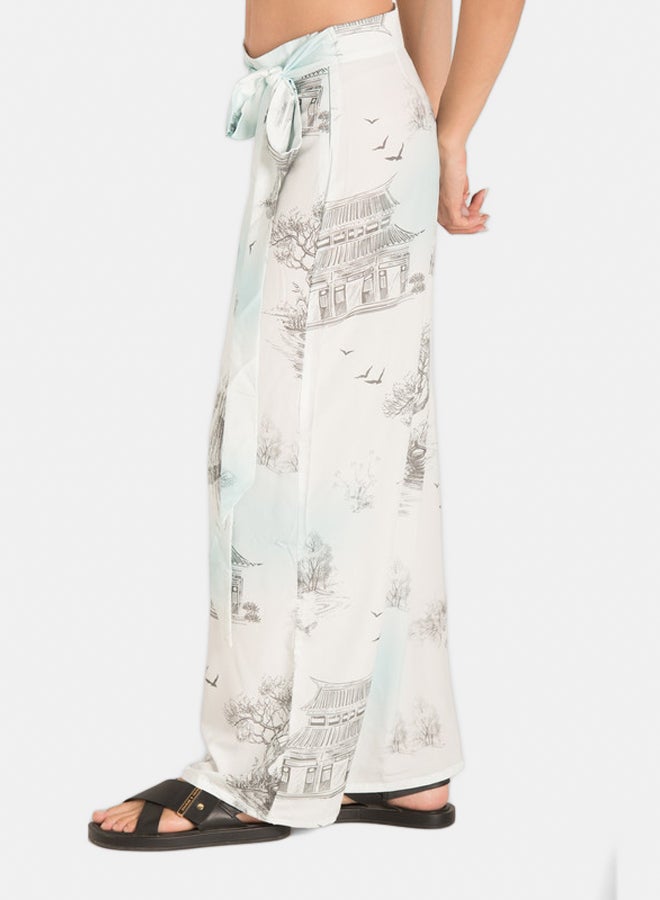 Marco Bergamo Side Knot Printed Skirt  - Image 2