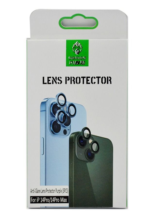 Samos Anti Glare Camera Glass Protector Iphone 14 Pro/14 Pro Max Purple - Image 1