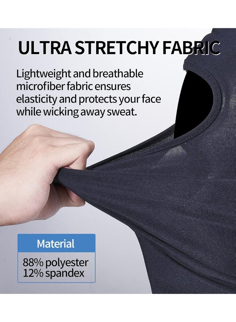 RABIGALA Balaclava Face Mask Ski Mask for Men Women UV Protection Neck Gaiter for Skiing Motorcycle Black, Stretch, M - Image 3