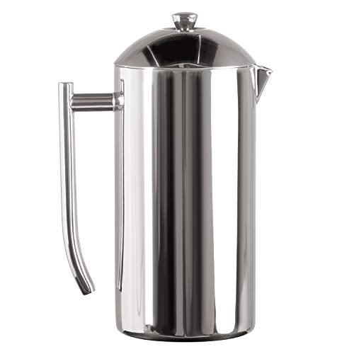 Frieling Double-Walled Stainless Steel French Press Coffee Maker - 36 oz Polished & Insulated Press Pot - Stainless Steel Coffee Maker - Image 1