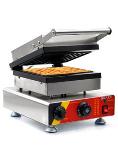 Grace Commercial Square Waffle Maker Belgian 2 Slice Square Waffle Machine  - Image 1