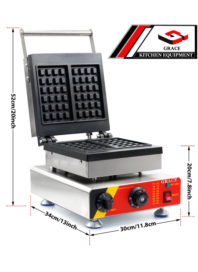 ماكينة صنع الوافل المربعة التجارية البلجيكية المكونة من شريحتين - pzsku/Z9649E6AF54F0C340246EZ/45/_/1716211031/41ee0dbe-0d5e-4218-bf1b-87b105f4f4ca