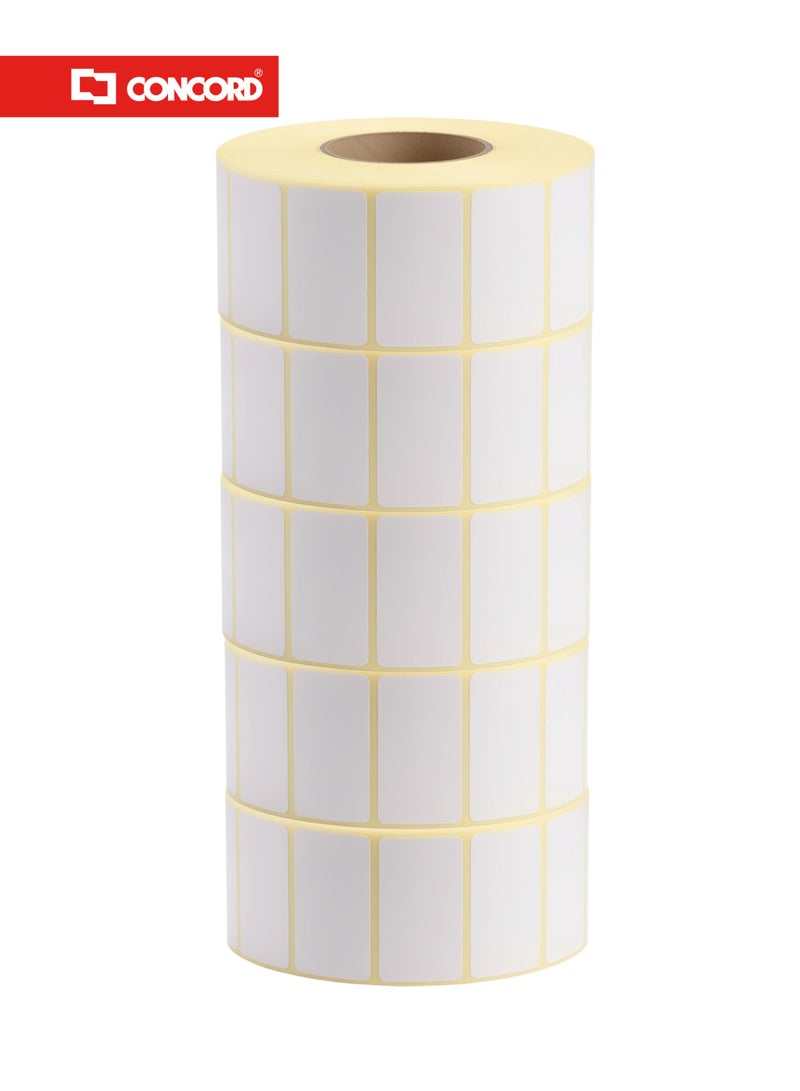 كونكورد ملصقات باركود حرارية 40×22مم، 2000 ملصق لكل رول، عبوة 5 رول - Image 5