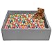 TRENDBOX Extra Large Ball Pit 472x472x138in Memory Foam Pit Soft Pool Soft Equipment for Toddlers Kids Dark Gray Balls NOT Included - Image 3