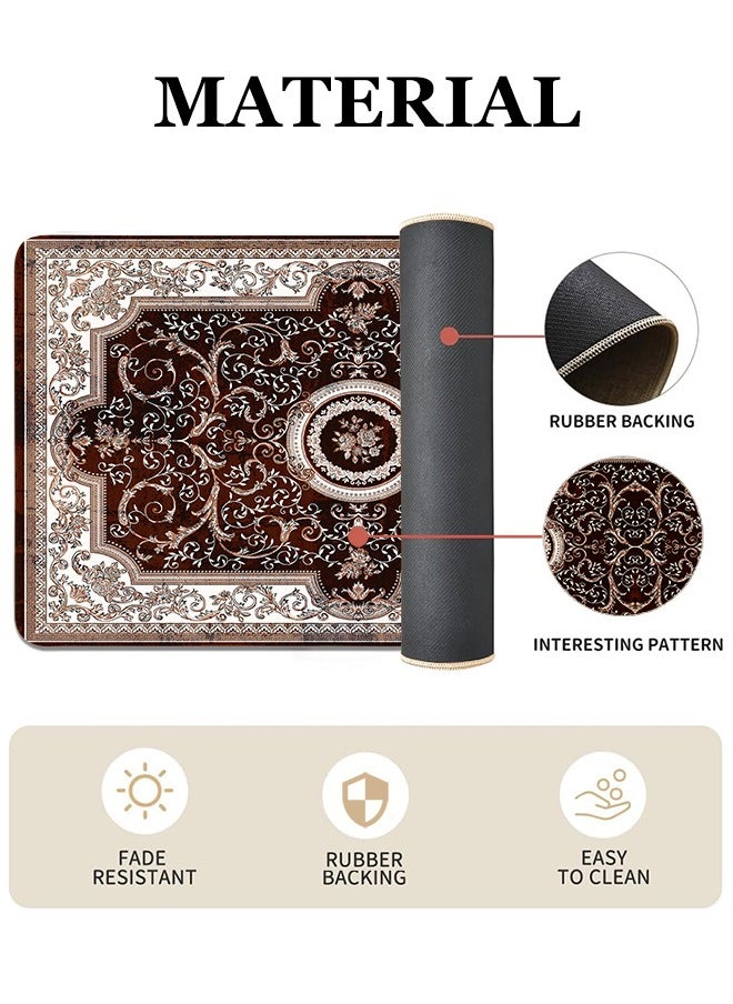 Generic 2 PCS Kitchen Floor Mats Rugs Set, Cushion Floor Carpet, Waterproof, Oil Resistant and Anti-Fatigue PU Standing Mat for Kitchen, Floor, Office, Sink, Laundry 45*75CM+45*120CM  - Image 4