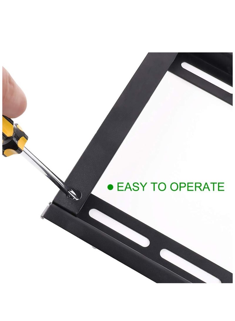 32-85" TV Wall Mount Bracket: Tilt Ultra Slim Fixed TV Mount for LED LCD OLED Plasma TVs with Spirit Level Super Strong 132 lbs Weight Capacity VESA up to 800 x 400 - Image 4