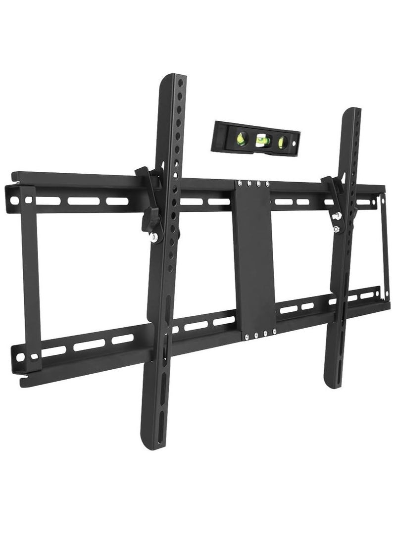 32-85" TV Wall Mount Bracket: Tilt Ultra Slim Fixed TV Mount for LED LCD OLED Plasma TVs with Spirit Level Super Strong 132 lbs Weight Capacity VESA up to 800 x 400 - Image 2