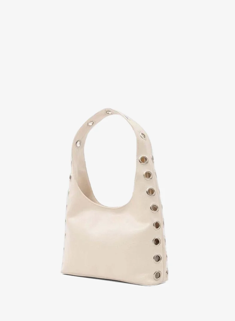 Shule Bags Sabbia Bird's Eye Shoulder Bag – Cream.