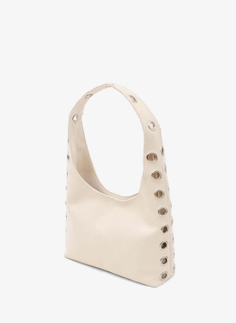 Shule Bags  Sabbia Bird's Eye Shoulder Bag – Cream. for Women | Best Price UAE