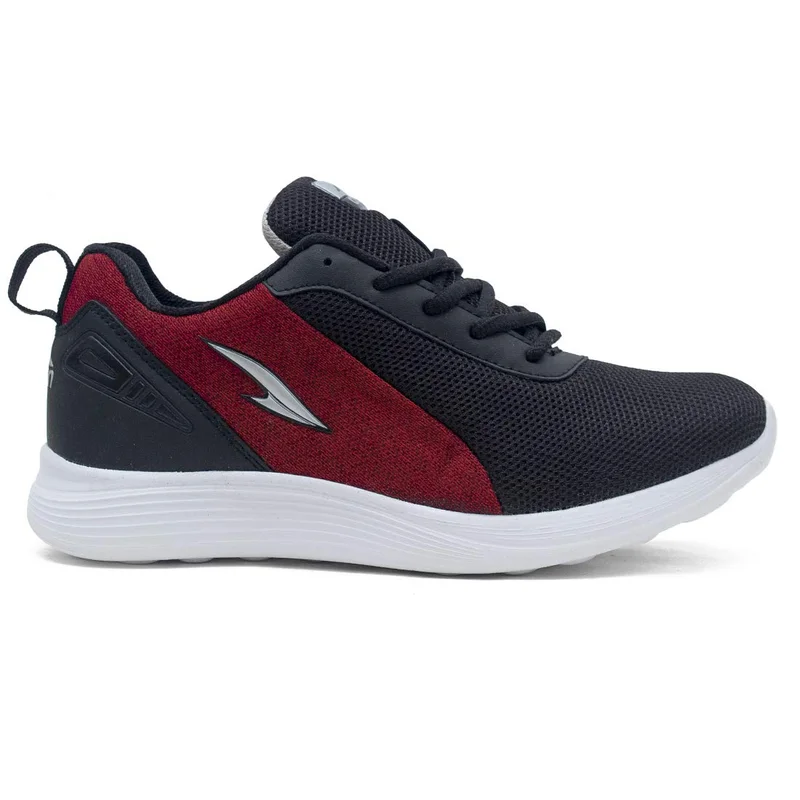أسيان Men's Black and Red Running Shoes for Boys