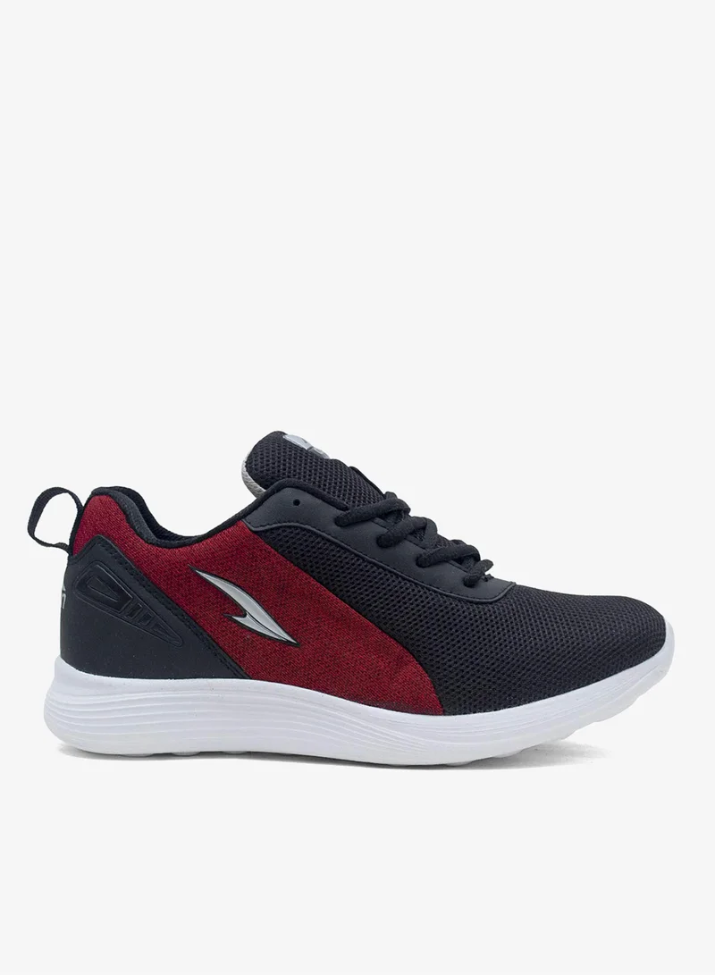 Asian  Men's Black and Red Running Sneakers for Boys for Men | Best Price UAE