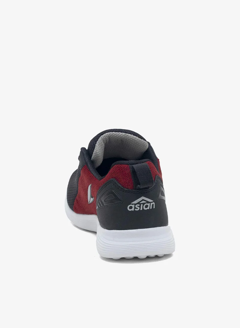 Asian  Men's Black and Red Running Sneakers for Boys for Men | Best Price UAE