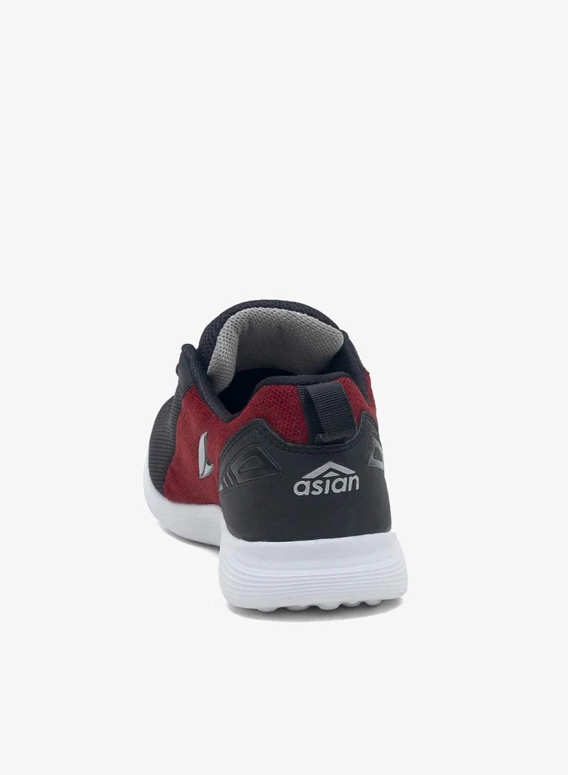 Asian  Men's Black and Red Running Sneakers for Boys for Men | Best Price UAE