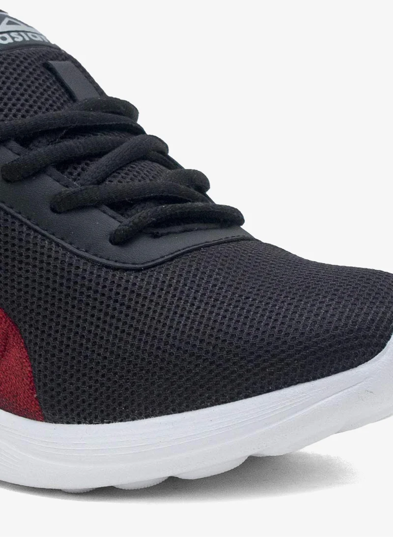 Asian  Men's Black and Red Running Sneakers for Boys for Men | Best Price UAE