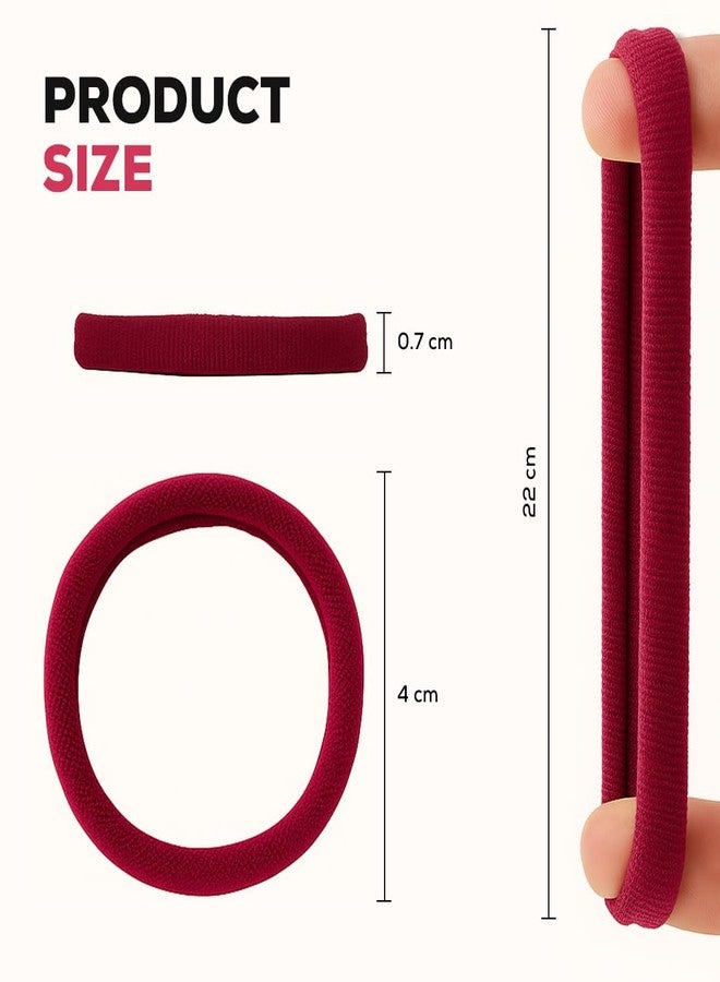 Multibrite Small Elastic Hair Ties | Stretchable Rubber Bands | Soft Hair Bands for Ponytails, Buns & Braids | Gentle, Reusable, Hair Styling Accessories For Women & Girls (Multicolor - Pack of 50pcs) - Image 4