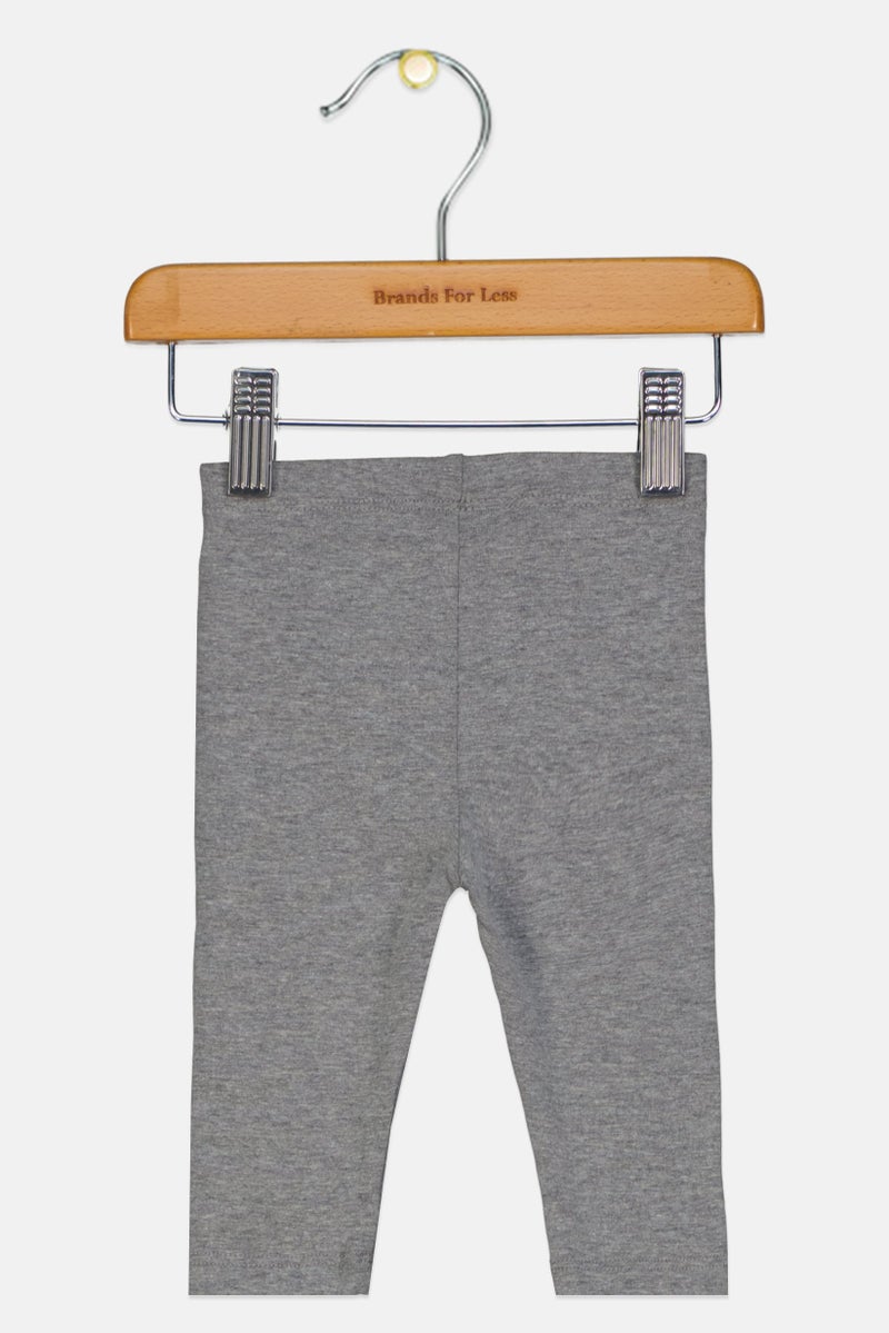 Fox Toddlers Boy Solid Straight Leg Pants, Grey - Image 2