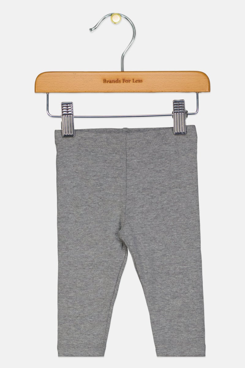 Fox Toddlers Boy Solid Straight Leg Pants, Grey - Image 1