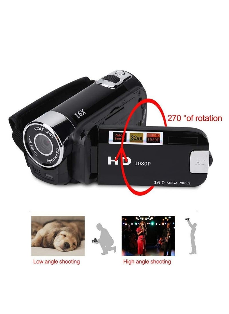 Generic HD100A Digital Camera 16MP with 1080P – Rotatable Screen, Audio & Video Recording – Ideal for Vlogging, Travel & Social Media  - Image 1