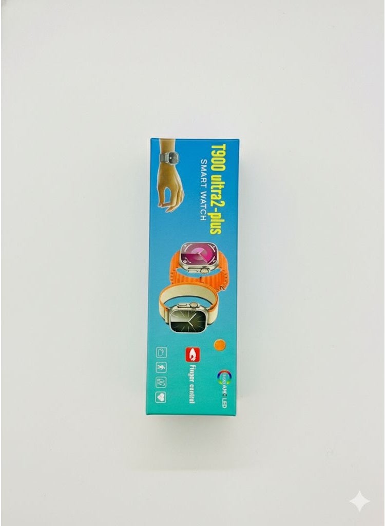 ساعة ذكية T900 ultra2-plus، تصميم أنيق، متتبع اللياقة البدنية، مكالمات وشحن لاسلكي، متوافقة مع متجر IOS وAndroid - Image 1