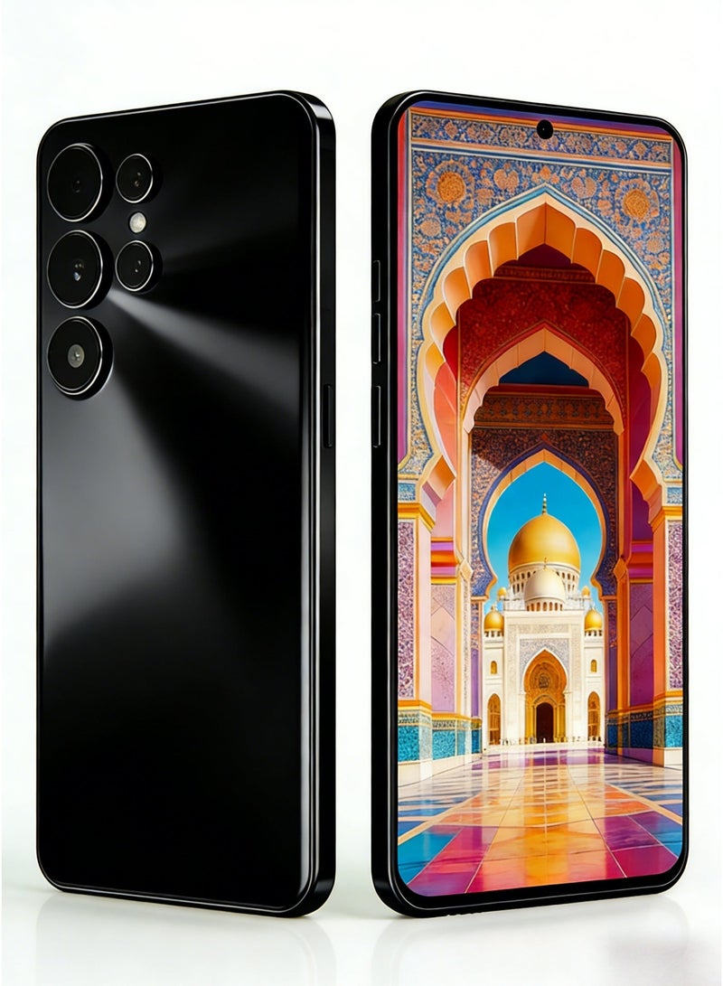 CCIT S24 Ultra Smartphone - 6.8-inch HD Full Screen, 6000mAh Massive Battery, 13MP Dual Camera, Side Fingerprint & Face ID - Black - Image 2