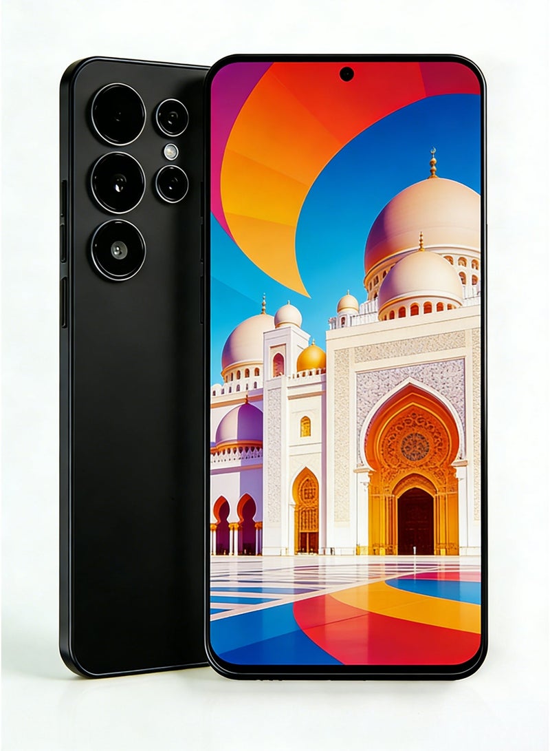 CCIT S24 Ultra Smartphone - 6.8-inch HD Full Screen, 6000mAh Massive Battery, 13MP Dual Camera, Side Fingerprint & Face ID - Black - Image 1