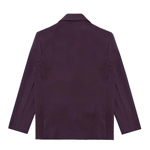 CAVIO Boys Violet Regular Fit Solid Cotton Blazer and T-Shirt - Image 5