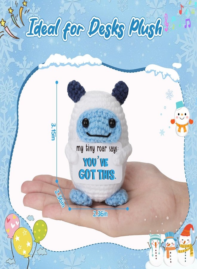 Frabaca Gift for Women Men Teen - Positive You Got This Crochet Animals for Office Essentials Decor - Appreciation Support Affirmations Gift for Her Him Graduation Birthday Easter Basket Stuffers - Image 4