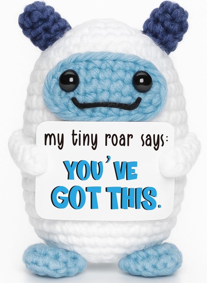 Frabaca Gift for Women Men Teen - Positive You Got This Crochet Animals for Office Essentials Decor - Appreciation Support Affirmations Gift for Her Him Graduation Birthday Easter Basket Stuffers - Image 1